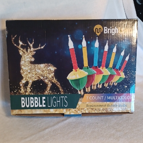 Multicolor Holiday Bubble Lights Replacement Bulbs 7 Multicolor - Picture 1 of 4
